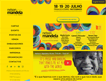 Tablet Screenshot of nelsonmandelatribute.com